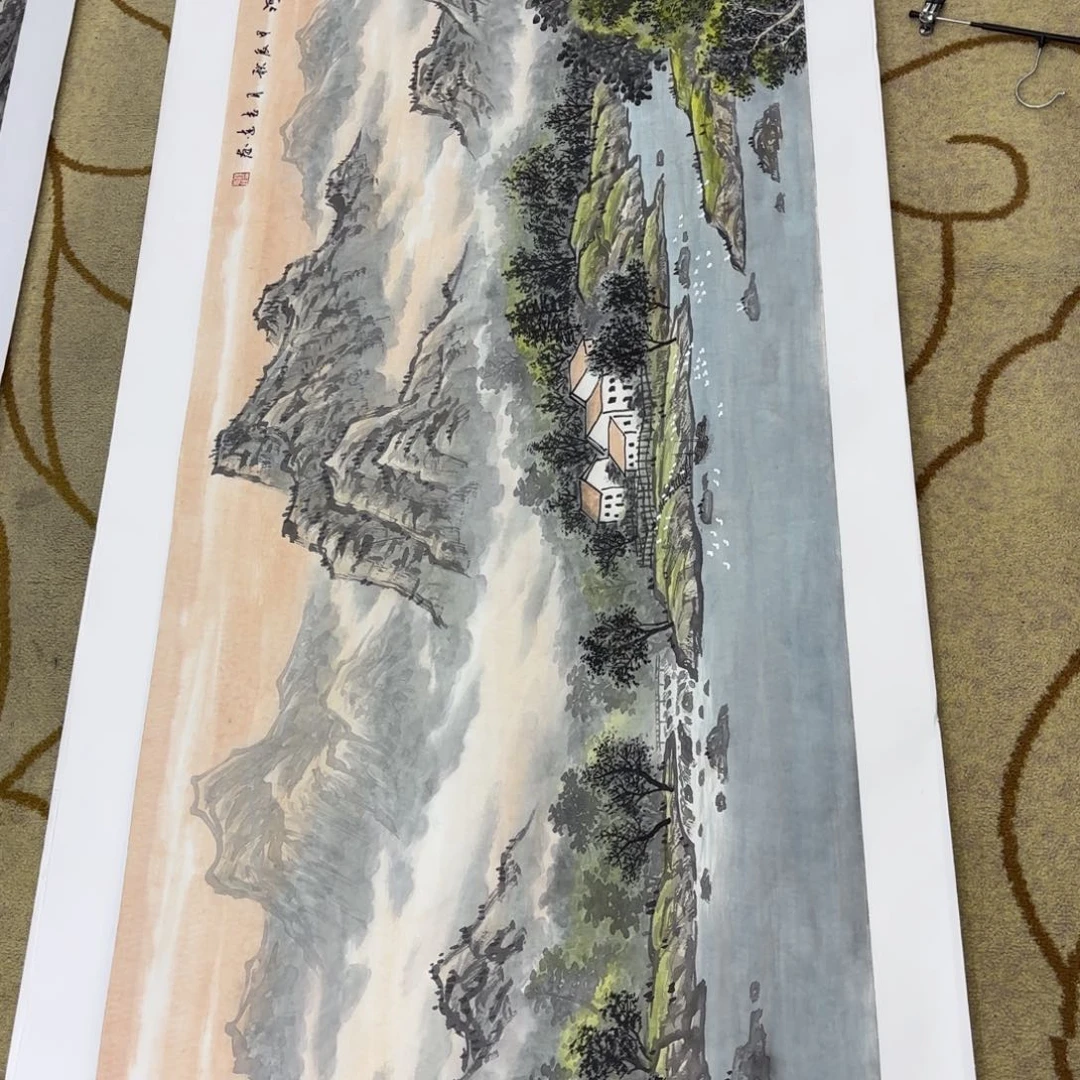 国画金***光蒋志莲小六山水