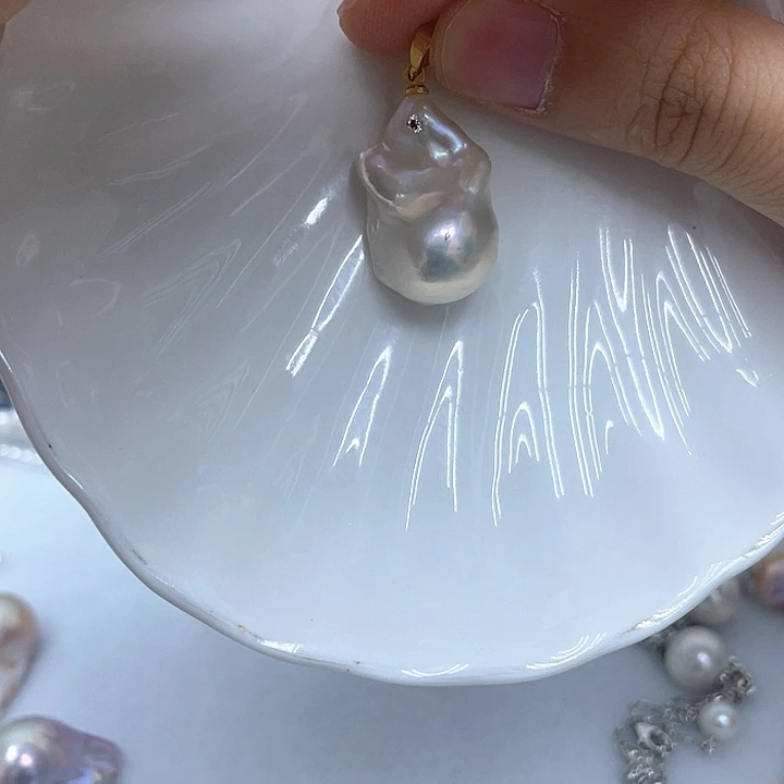 淡水珍珠未镶嵌吊坠(不含链)