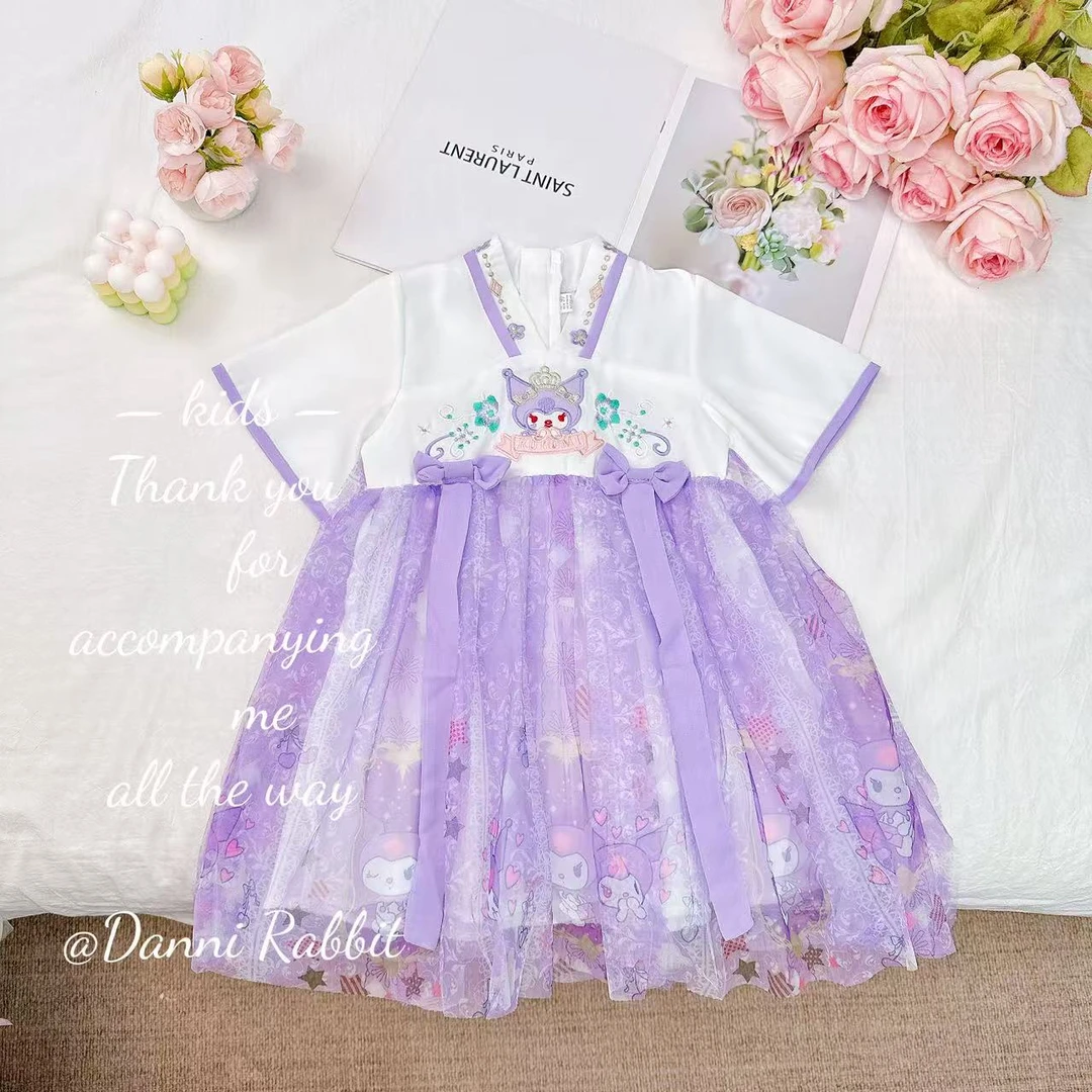 【Dannirabbit】*时尚卡通+国风潮流*女童连衣裙 X-739