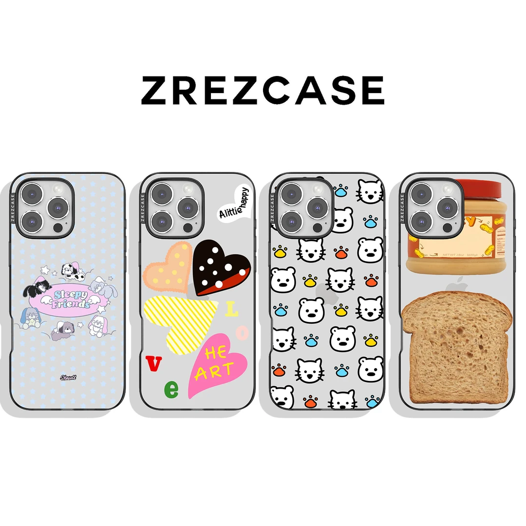 ZREZ 原创 [ 果酱面包 ] 适用苹果iPhone16ProMax防摔个性手机壳