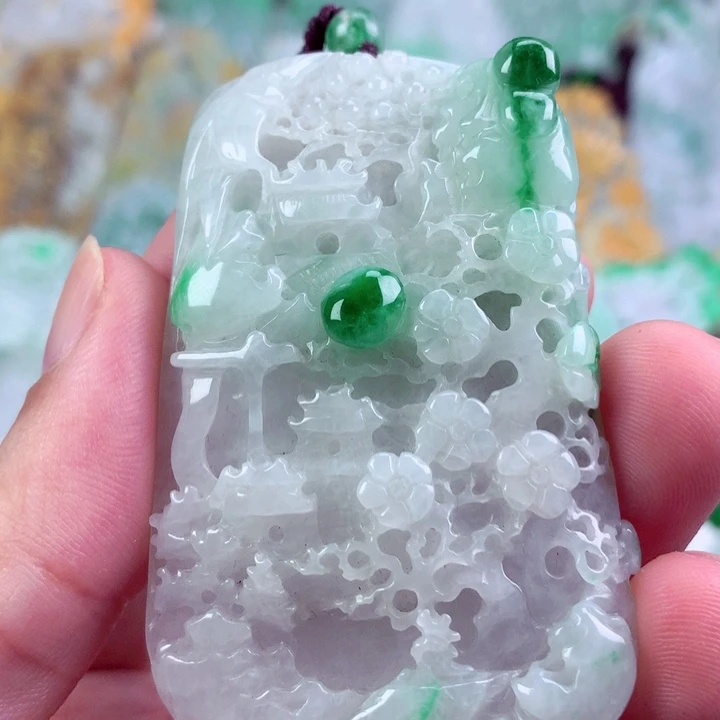 翡翠未镶嵌吊坠(不含链)