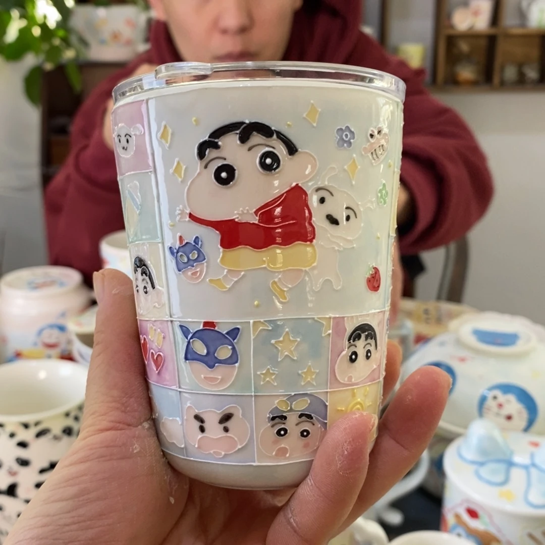 C***曦瓷片景德镇釉下彩手绘