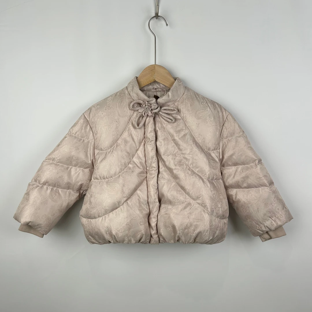 国风萌娃！提花盘扣儿童羽绒服，新年战袍首选  8813