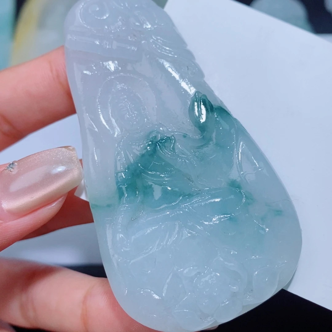 定制翡翠未镶嵌吊坠