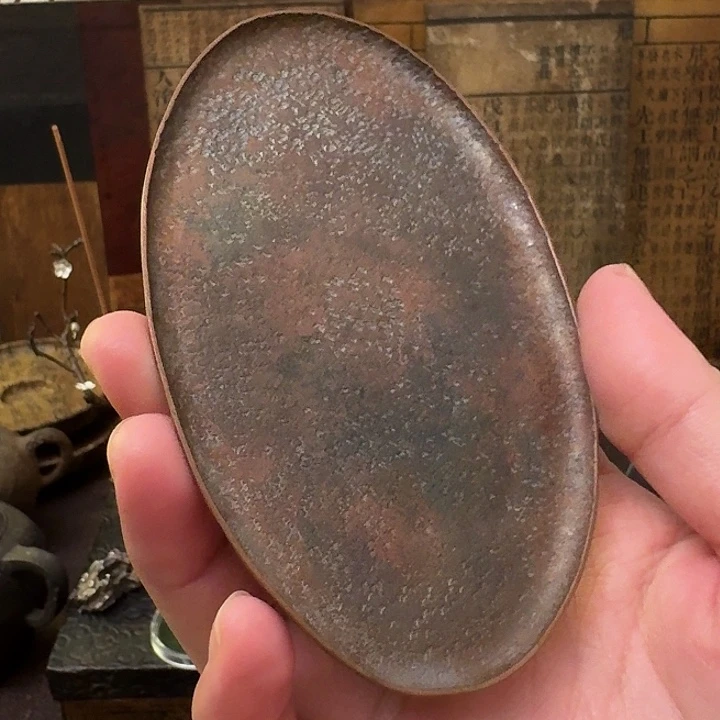 纯手工紫铜制作托盘配香插