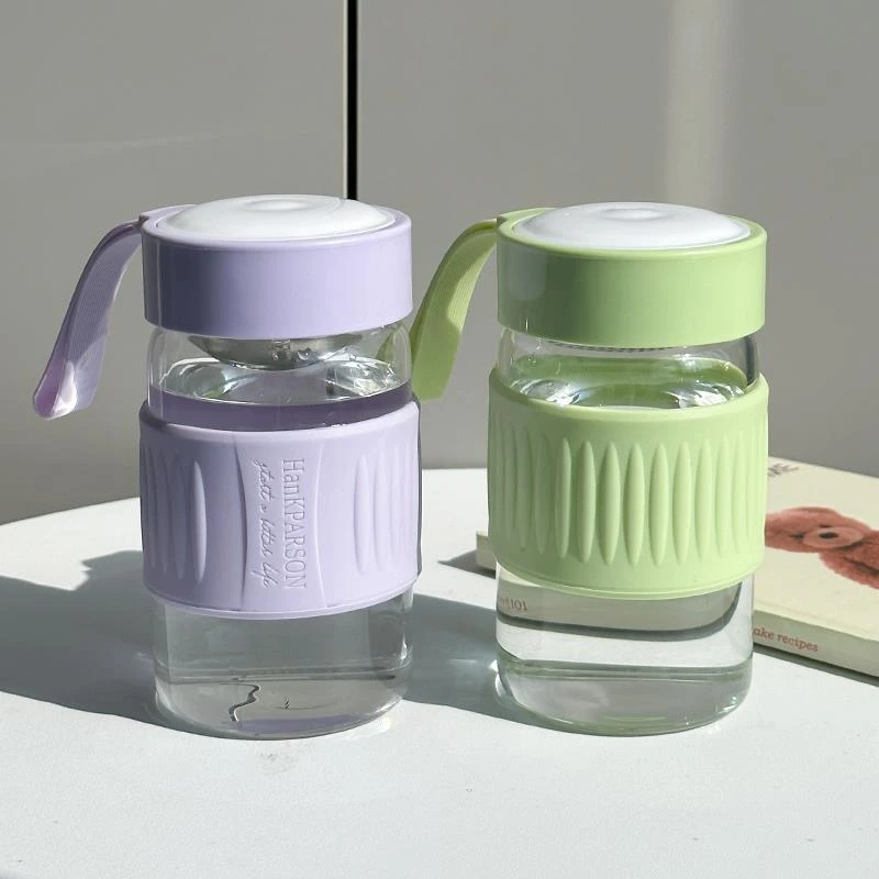 FAVMARTHA新款网红耐高温玻璃杯女生高颜值小巧便携泡花茶水