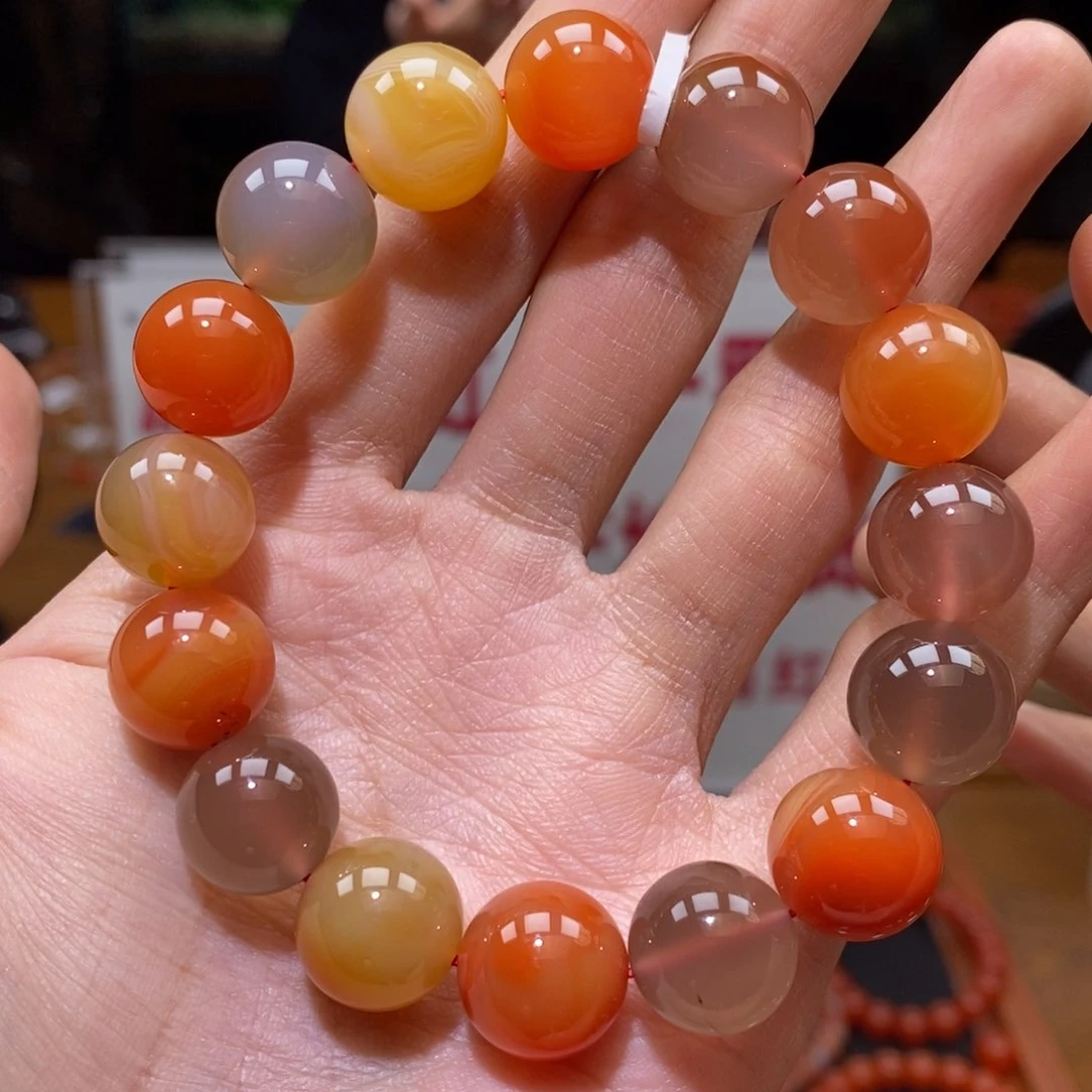 南红玛瑙串未镶嵌13➕多宝