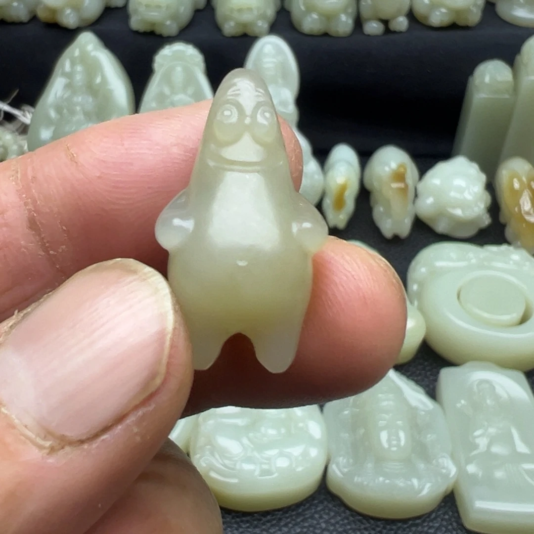 和田玉（糖玉）未镶嵌吊坠(不含链)