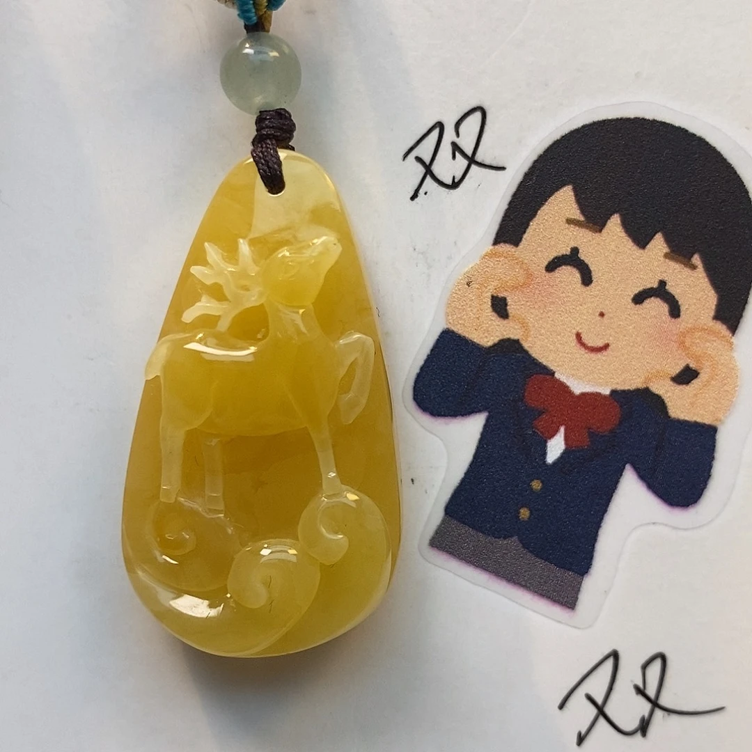 未镶嵌定制琥珀一路有你