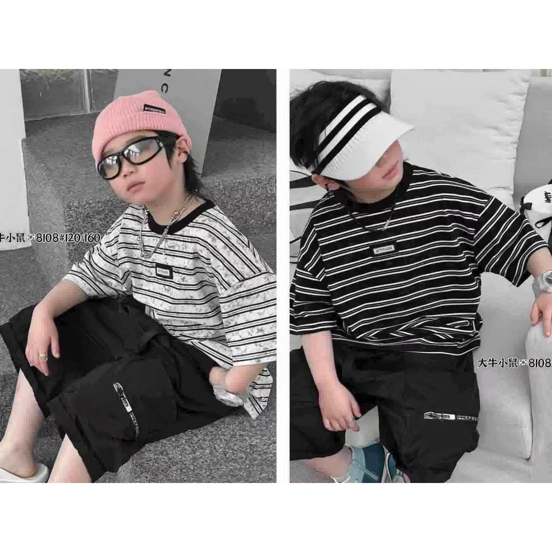 新品痞帅男童套装8108
