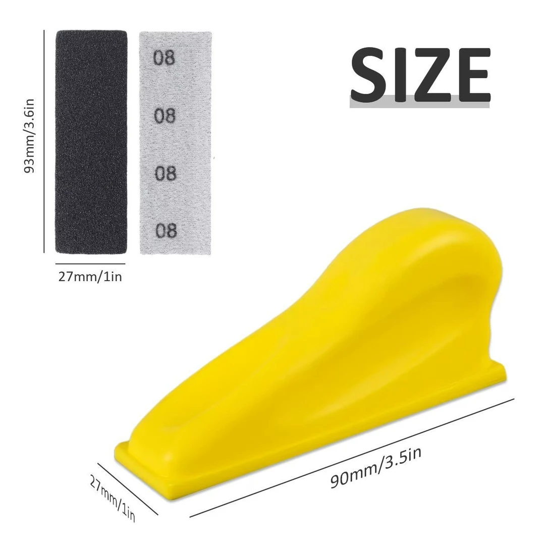 扳手型小号边角砂纸架油漆工腻子抛光自粘砂纸双眼皮阴阳角打磨