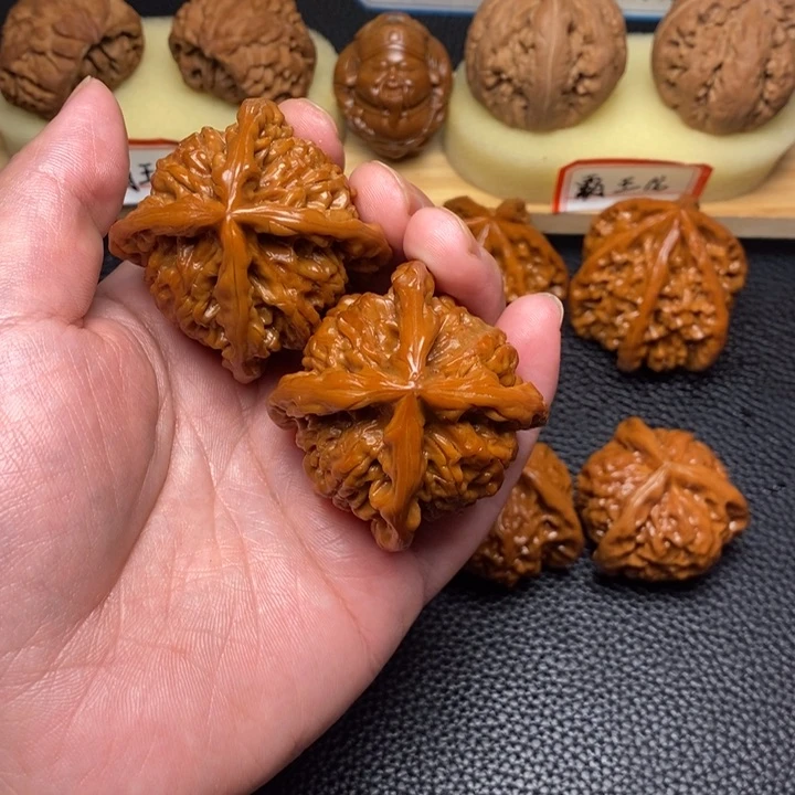 把件文玩核桃一**大工艺四棱