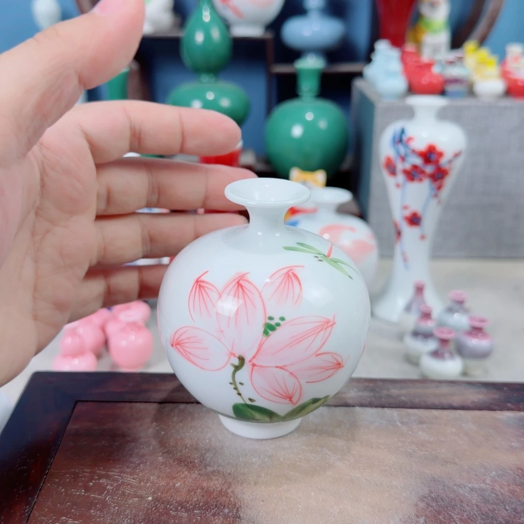陶瓷手工小花器摆件