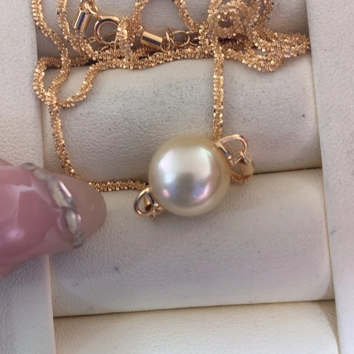 颈饰银S925镶嵌海水珍珠