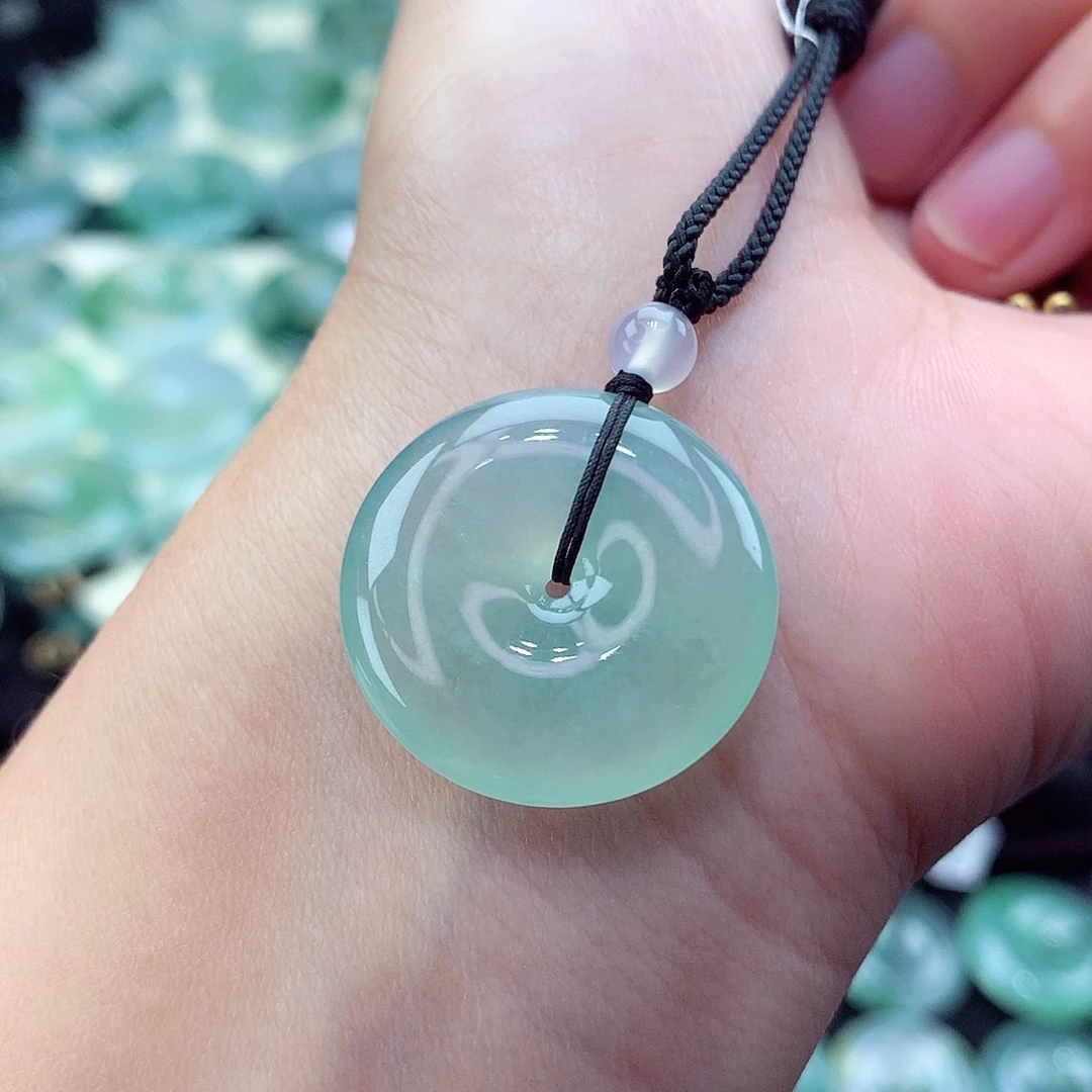 翡翠未镶嵌颈饰编号5-尺寸24/5