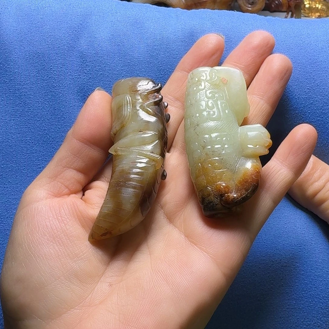一***提颈饰未镶嵌和田玉（糖玉）