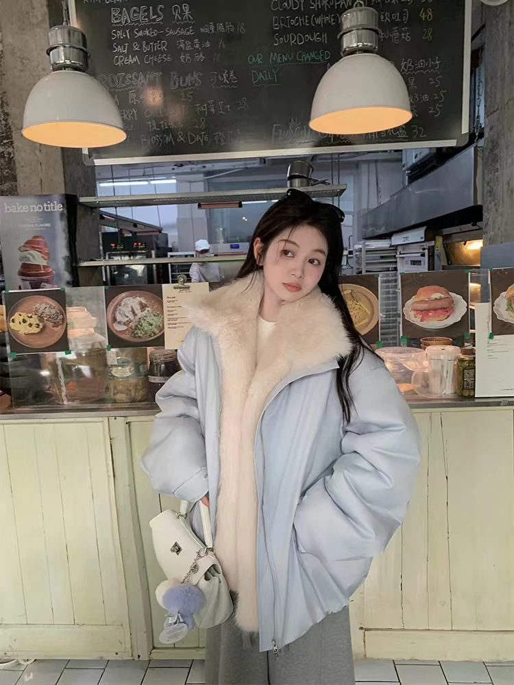 【近期热爱】高级感设计气质毛领宽松显瘦派克棉服女冬季新款外套潮