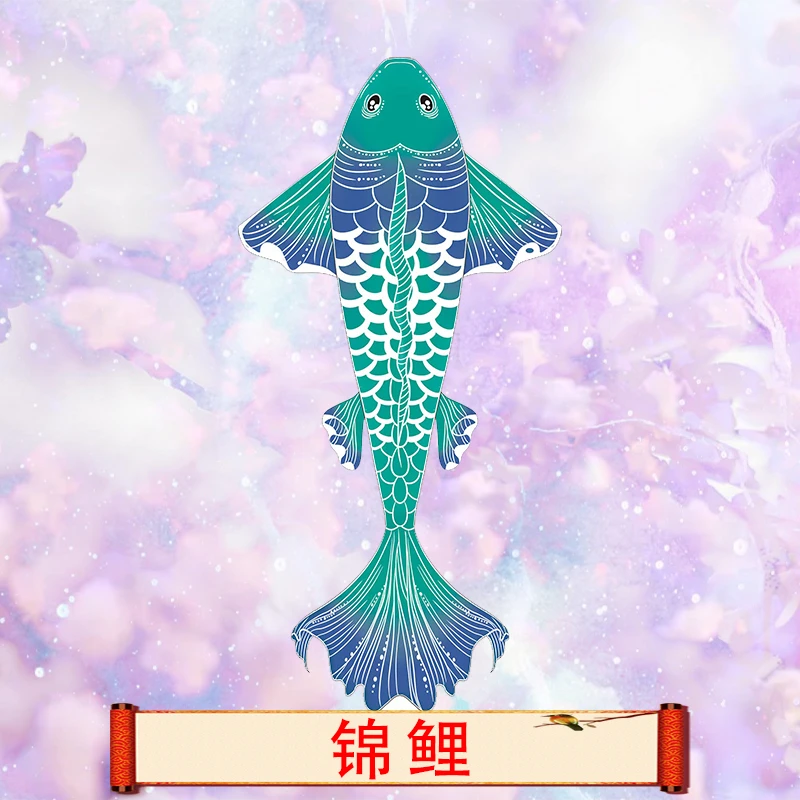 新款锦鲤风筝国风风筝儿童成人卡通风筝正品微风好飞潍坊风筝工厂