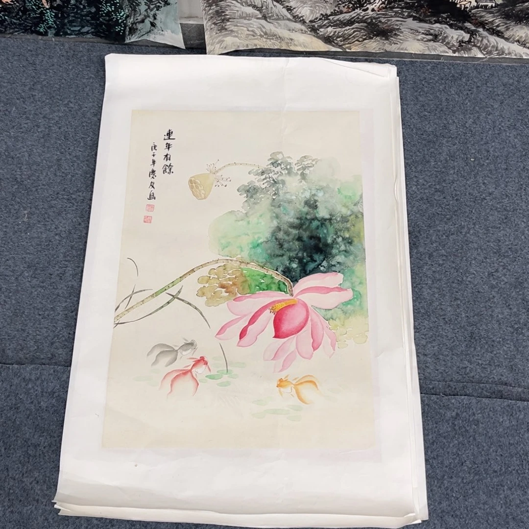 国画宣纸手绘，手工作品