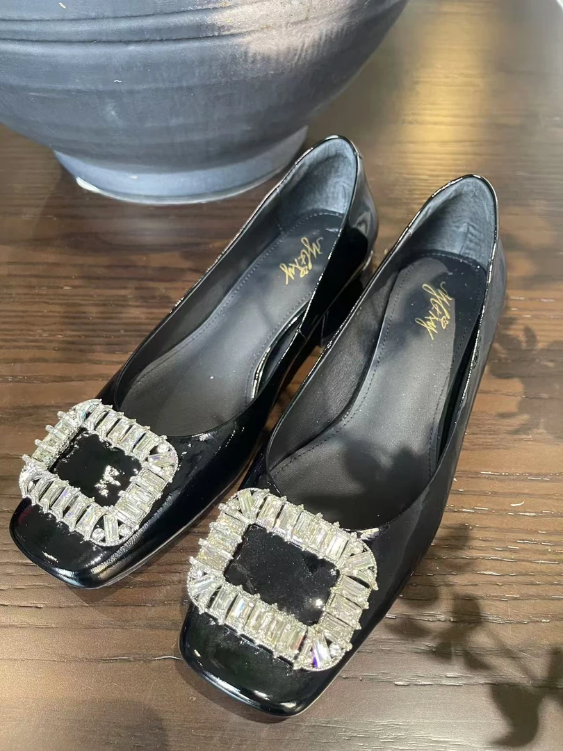 中跟粗跟单鞋气质皮鞋