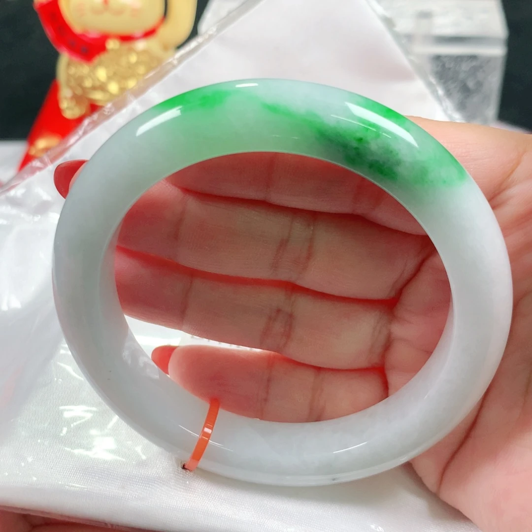 未镶嵌手镯翡翠编号DH1224 正圈58