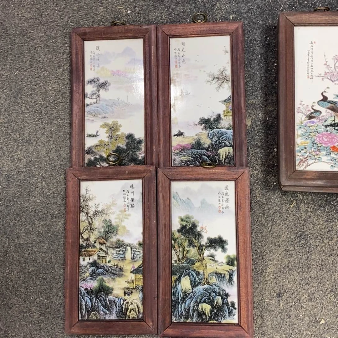 瓷片30*16*4 景德镇瓷板画柴窑烧制