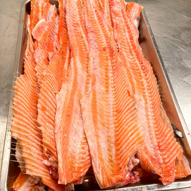 【京淇】进口新鲜冷冻三文鱼主骨排2kg 腩骨主骨背骨 深海鱼