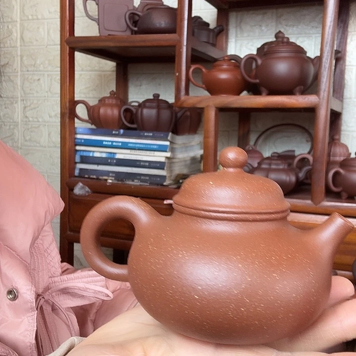 茶壶紫砂容天200cc精工半手工