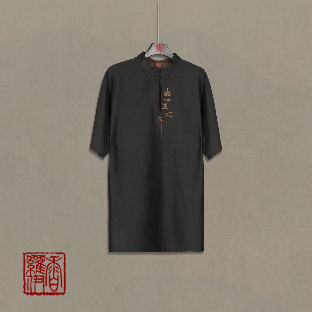 香罗伊【无心】传统复古手绘上衣