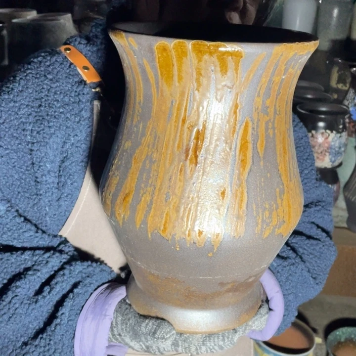 紫砂花盆口20高31正品正品