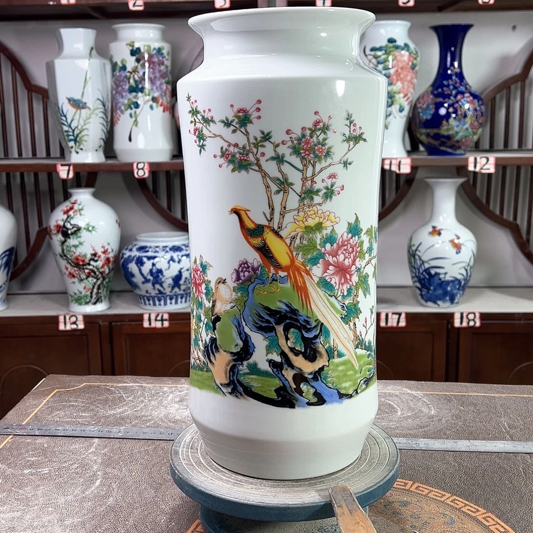 摆件陶景德镇陶瓷书富贵