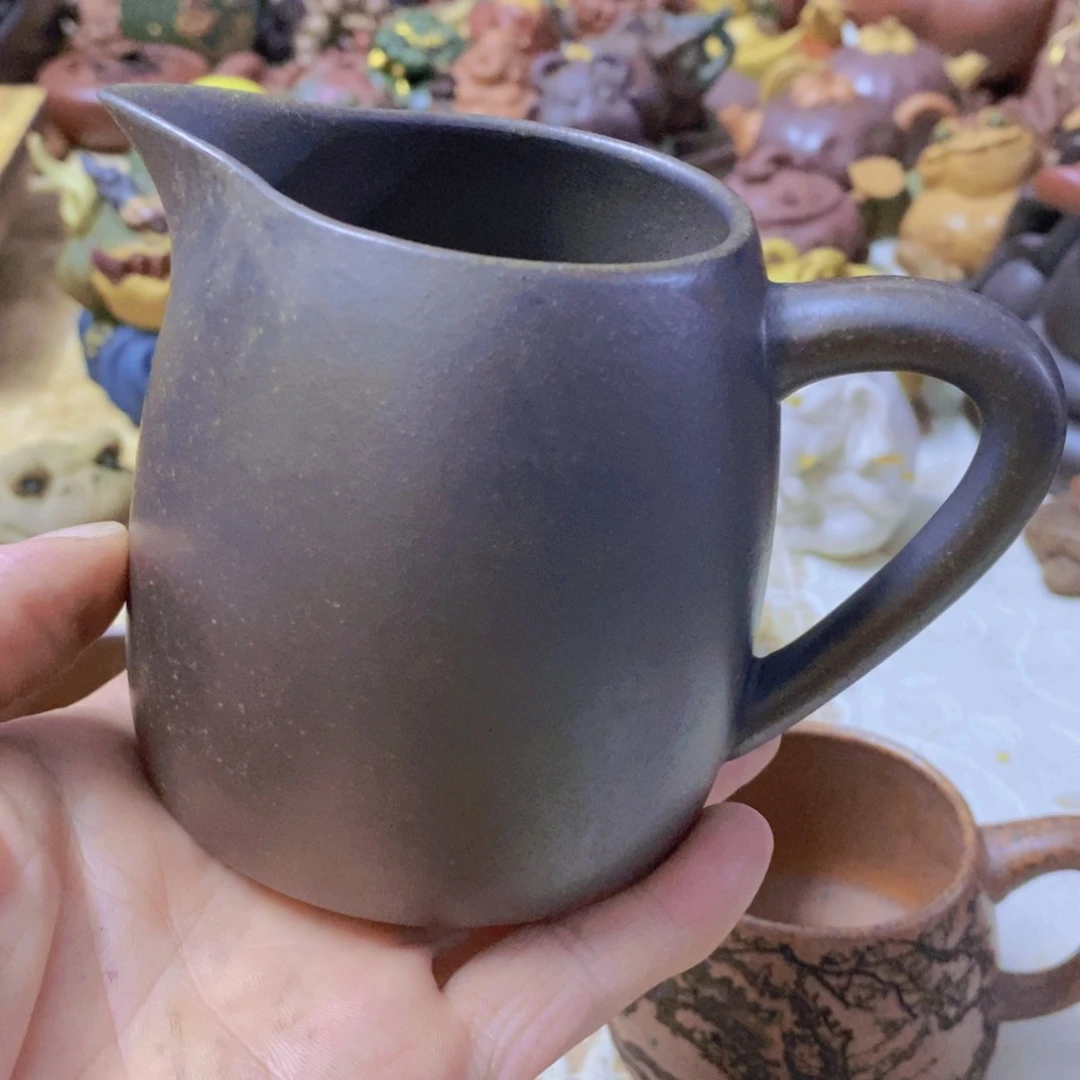 茶杯绿泥紫砂紫砂