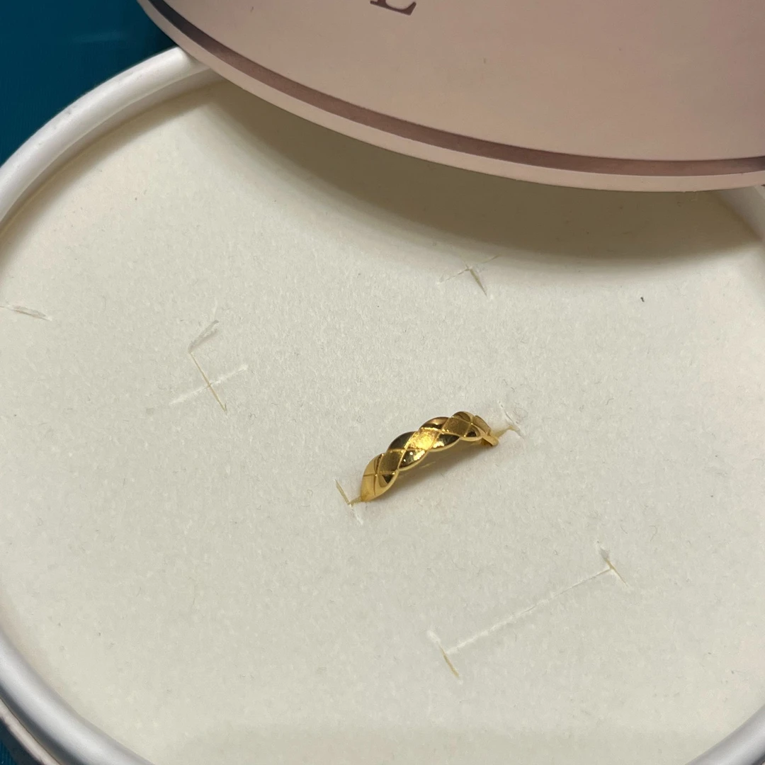 【小馨专享】足金999双面菱形戒指1.98g 活口