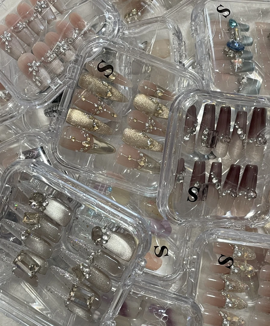 【下单备注编号】纯手工穿戴甲 默认微瑕 穿戴式no退no换