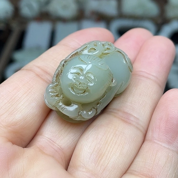 和田玉未镶嵌挂件