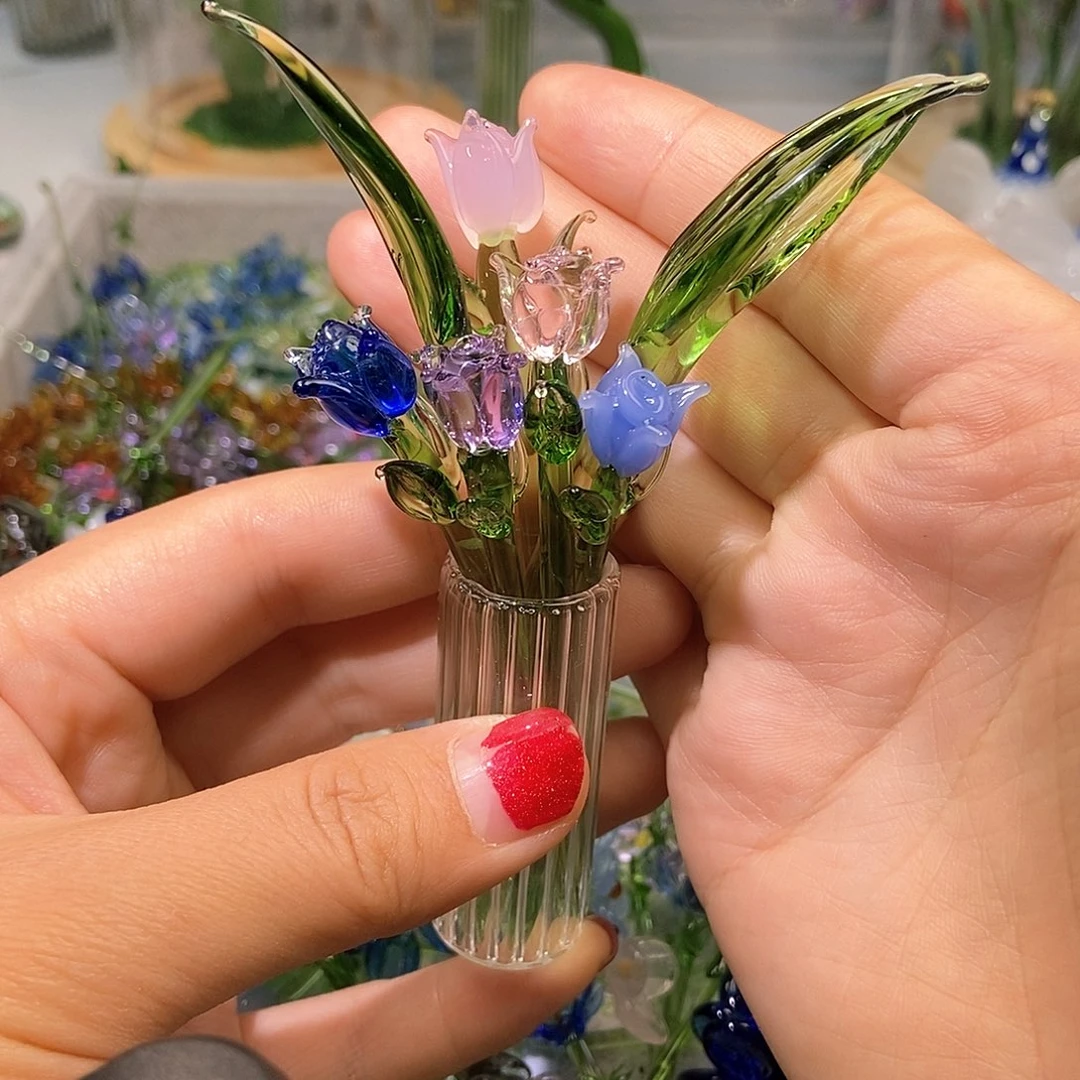 琉璃手工艺品铃兰花