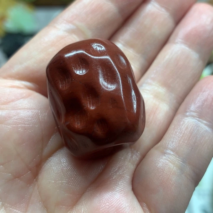 蛇纹石玉手把件未镶嵌崔*川