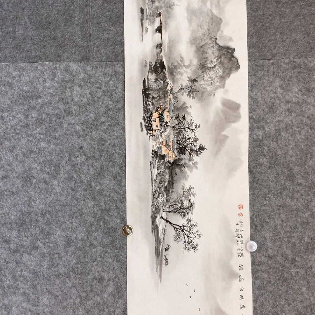 国画山水作品写意