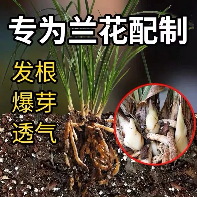 兰花专用土植料大袋透气兰科植物营养土君子兰蝴蝶兰石斛兰基质