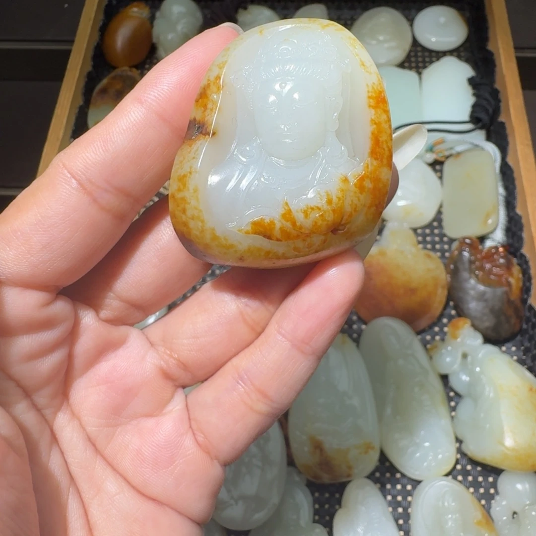 和田玉未镶嵌吊坠(不含链)