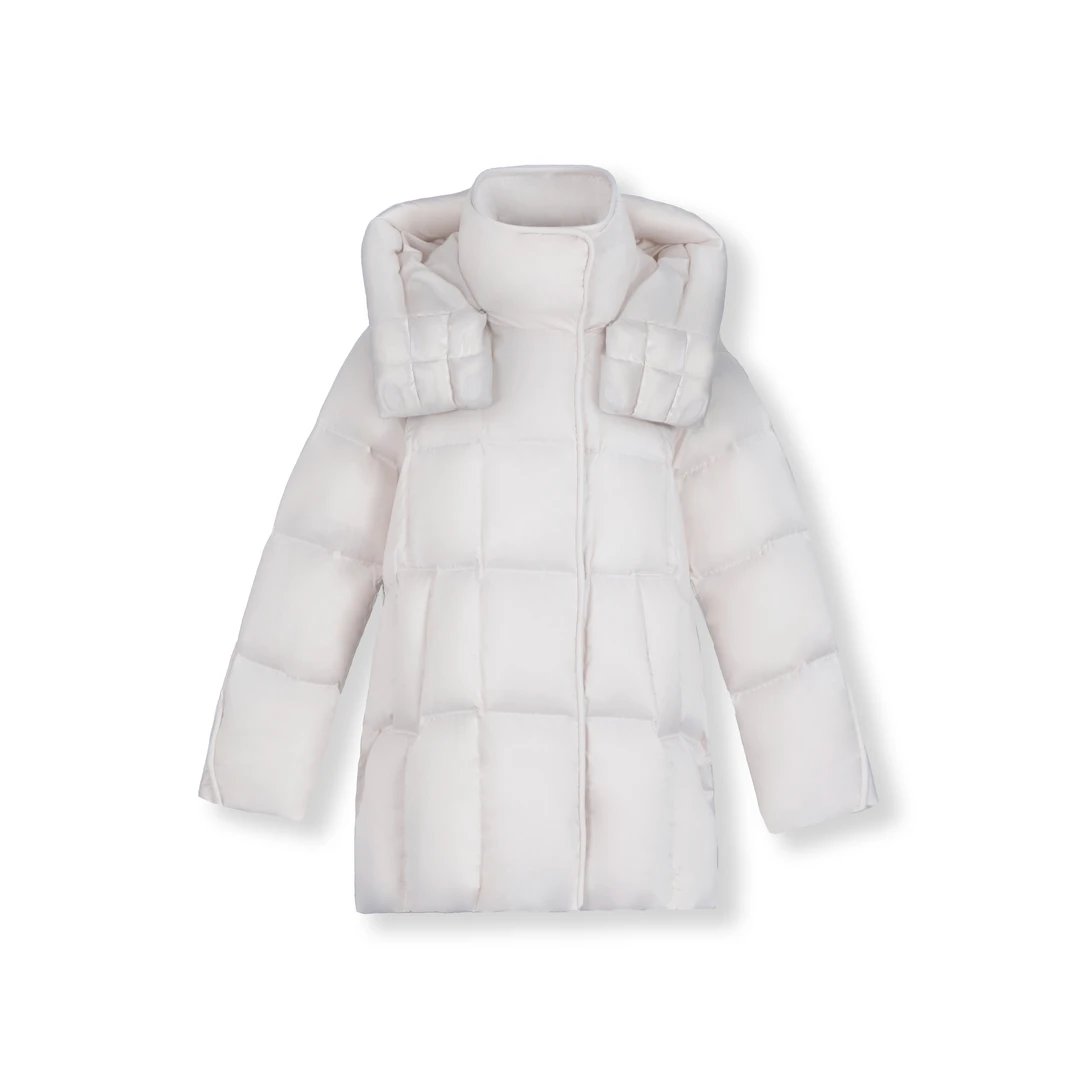 【夏伊专属】轻奢款时尚百搭95白鹅绒女士休闲鹅绒服DF7299