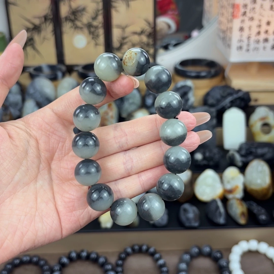 和田玉未镶嵌手链