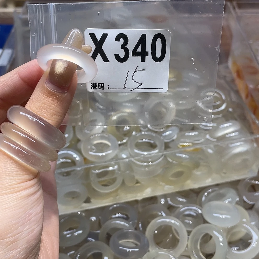 玛瑙/玉髓未镶嵌戒指340