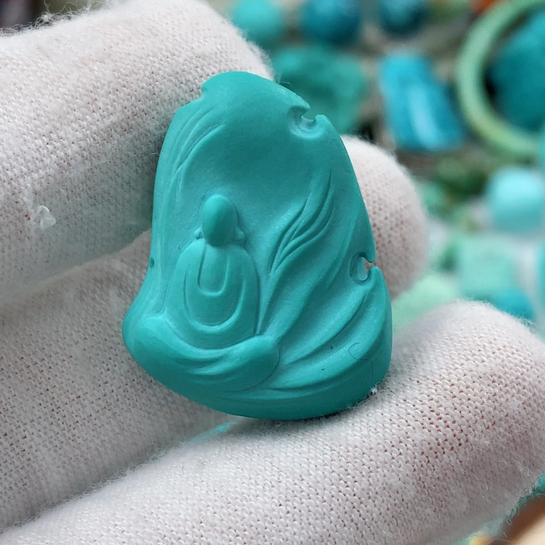 绿松石珠宝奇石未镶嵌