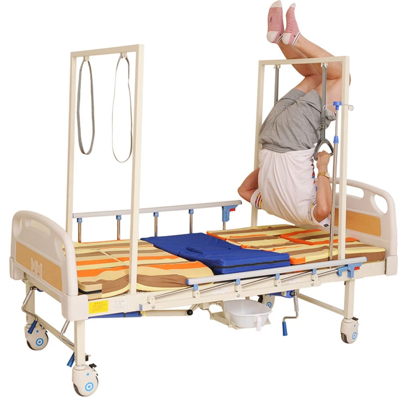 养老院床老人铁床升降多功能床瘫痪病人翻身床家用老人床手部锻炼