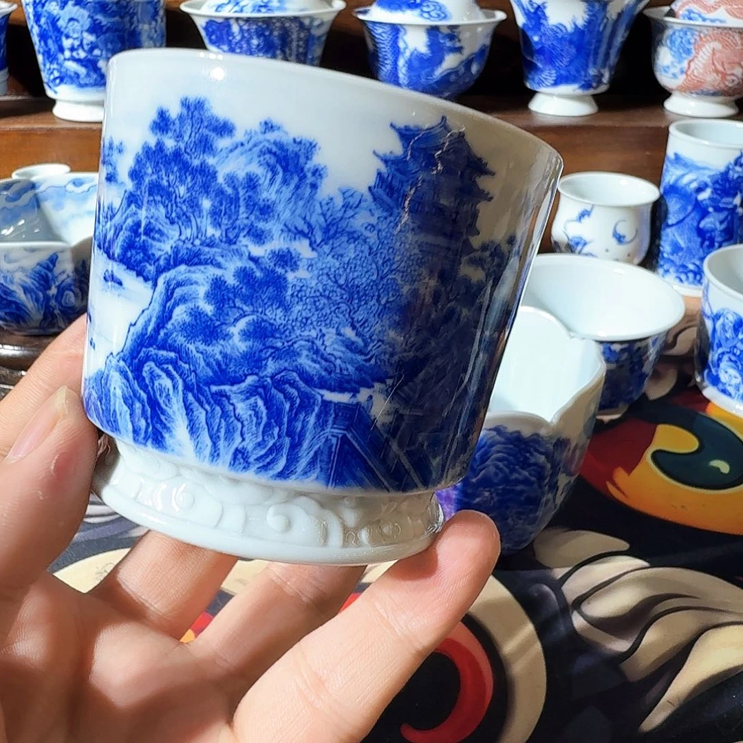 人****泥塑主人杯手工手绘