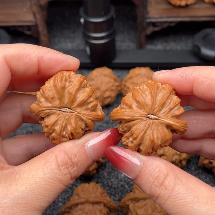 文玩核桃把件白狮子