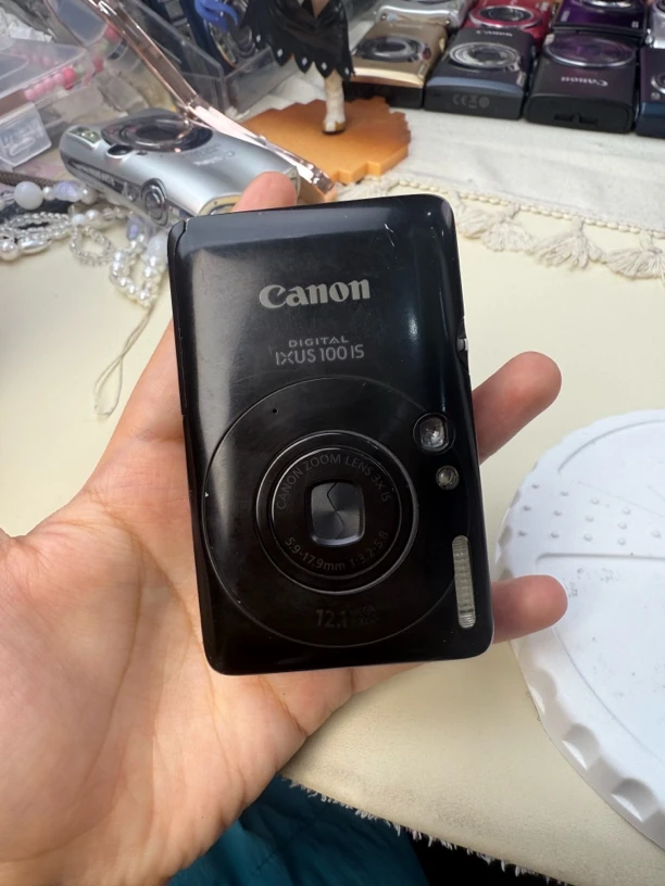 9新 Canon/佳能 ixus100黑色1210万像素3倍变焦ccd数码相机