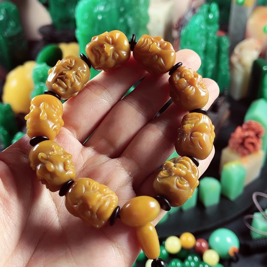 老挝石玩*老挝北部田黄石