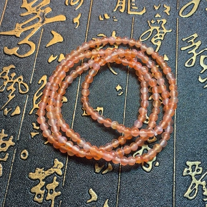 严***海南红玛瑙未镶嵌多圈